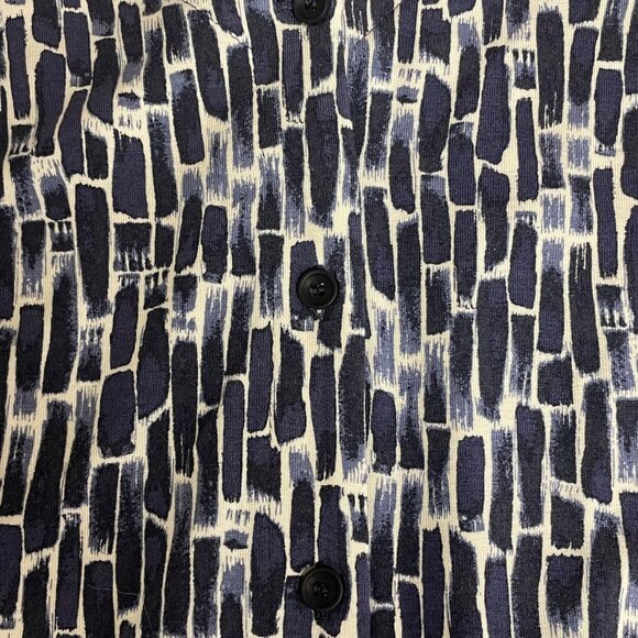 Garnet Hill Button Front V-Neck Tank Dress Sz MED Pockets - Picture 4 of 7